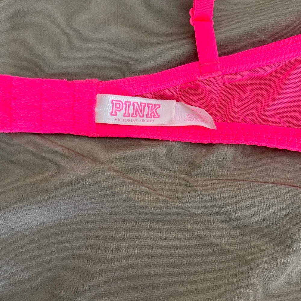 PINK Victoria's Secret Neon Lace Bra - Picture 4 of 4
